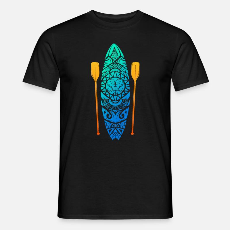 SUP Stand Up Paddling Paddleboard - Männer T-Shirt - Schwarz