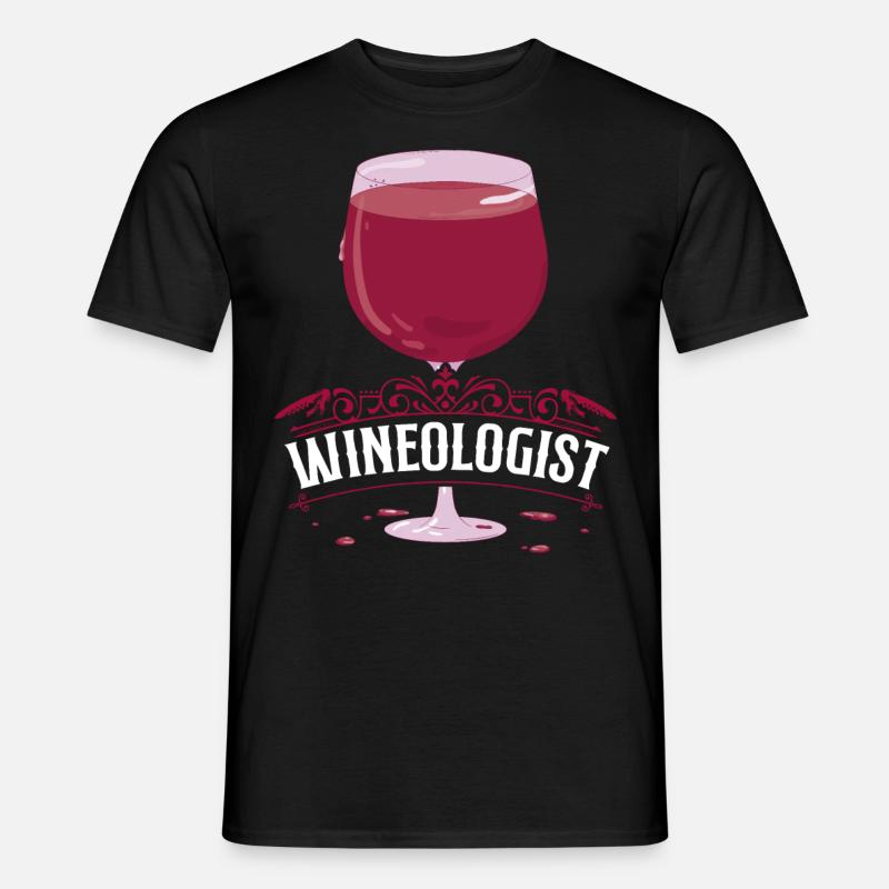 Sommelier Wine Drinking Tasting - Männer T-Shirt - Schwarz