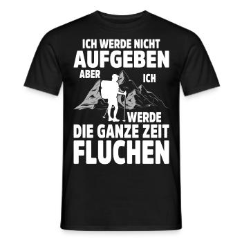Wandern Geschenkidee Wanderer Berge Trekking - Männer T-Shirt - Schwarz - Vorne - AI Model Male 178 light (178cm)