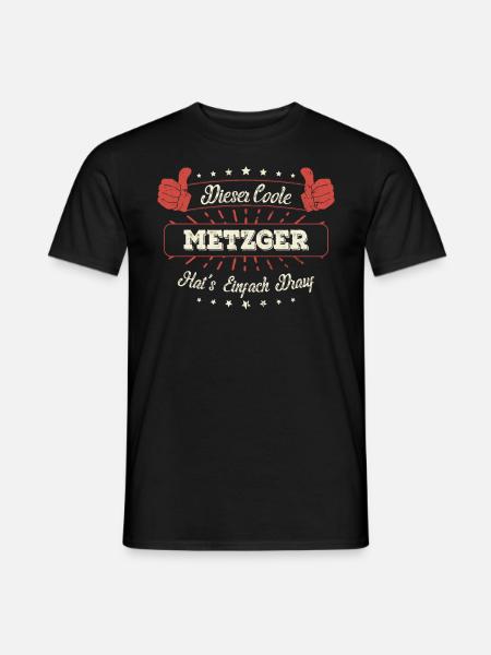 Dieser Coole Metzger Geschenk Kollegen Spruch - Männer T-Shirt - Schwarz