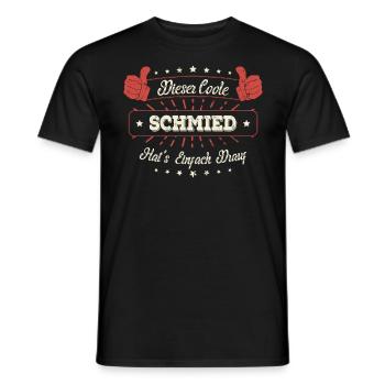 Dieser Coole Schmied Geschenk Kollegen Spruch - Männer T-Shirt - Schwarz - Vorne - AI Model Male 178 light (178cm)