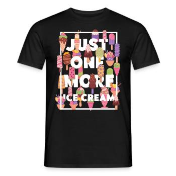 Ice Cream Cone Popsicle Just One - Männer T-Shirt - Schwarz - Vorne - AI Model Male 178 light (178cm)