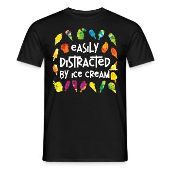 Ice Cream Cone Popsicle Easily - Männer T-Shirt - Schwarz - Vorne - AI Model Male 178 light (178cm)
