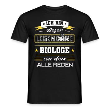 Ich Bin Dieser Legendäre Biologe Geschenk - Männer T-Shirt - Schwarz - Vorne - AI Model Male 178 light (178cm)
