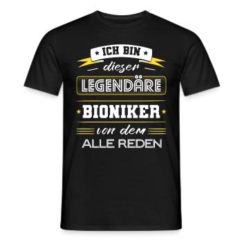 Ich Bin Dieser Legendäre Bioniker Geschenk - Männer T-Shirt - Schwarz - Vorne - AI Model Male 178 light (178cm)