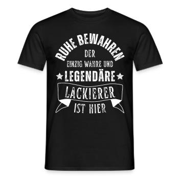 Legendärer Lackierer Beruf Fahrzeuglackierer - Männer T-Shirt - Schwarz - Vorne - AI Model Male 178 light (178cm)