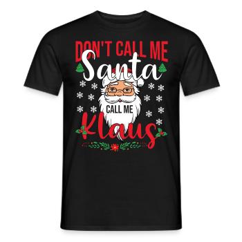 Ne m’appelez pas Père Noël appelez-moi Klaus - T-shirt homme - noir - Devant - AI Model Male 178 light (178cm)