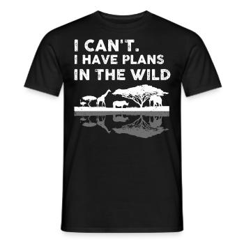 Afrikanische Familienreise Design für Afrika - Männer T-Shirt - Schwarz - Vorne - AI Model Male 178 light (178cm)