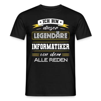 Ich Bin Dieser Legendäre Informatiker Geschenk - Männer T-Shirt - Schwarz - Vorne - AI Model Male 178 light (178cm)