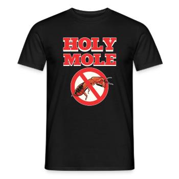 Holy Moles Pest Control Extermination - T-shirt homme - noir - Devant - AI Model Male 178 light (178cm)