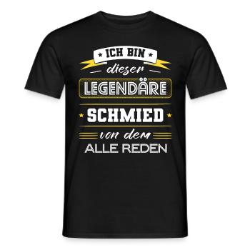 Ich Bin Dieser Legendäre Schmied Geschenk - Männer T-Shirt - Schwarz - Vorne - AI Model Male 178 light (178cm)