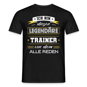 Ich Bin Dieser Legendäre Trainer Geschenk - Männer T-Shirt - Schwarz - Vorne - AI Model Male 178 light (178cm)