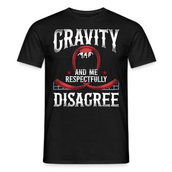 Montagnes russes Vintage Gravity et - T-shirt homme - noir - Devant - AI Model Male 178 light (178cm)