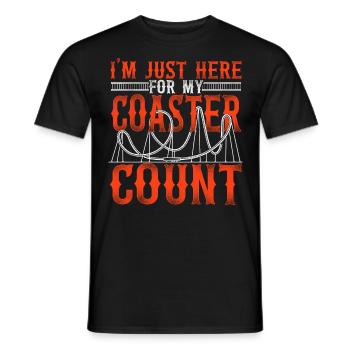 Roller Coaster Vintage I'm Just - Men's T-Shirt - black - Front - AI Model Male 178 light (178cm)