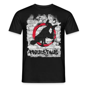 Freestyle - Men's T-Shirt - black - Front - AI Model Male 178 light (178cm)