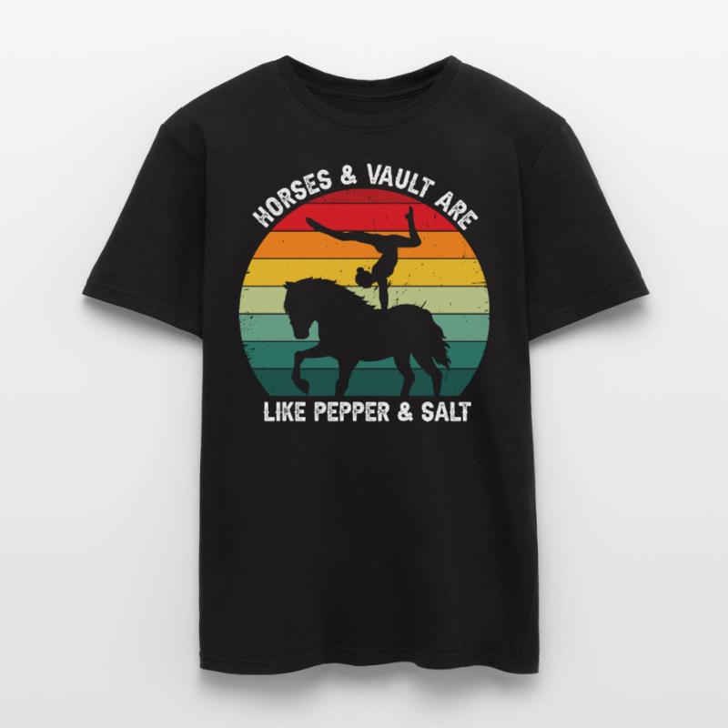 Conception de voûte et conception de chevaux de voûte T-shirt homme