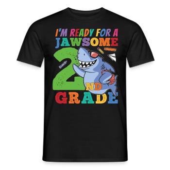 Second Grader Awesome Back to School Geschenkidee - Männer T-Shirt - Schwarz - Vorne - AI Model Male 178 light (178cm)