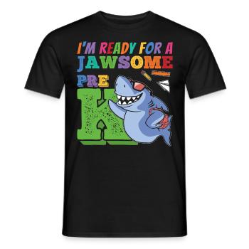 Glücklich ersten Tag Schule Pre K Awesome Geschenk - Männer T-Shirt - Schwarz - Vorne - AI Model Male 178 light (178cm)