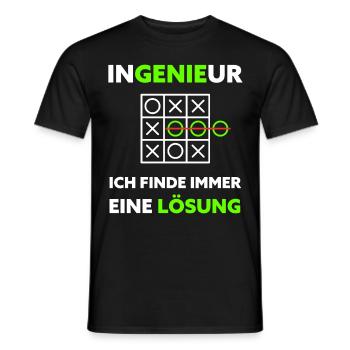 Ingenieur Humor Bürohumor Lustiger Spruch - Männer T-Shirt - Schwarz - Vorne - AI Model Male 178 light (178cm)