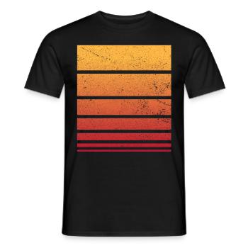 Retro Muster Vintage Dekoration - Männer T-Shirt - Schwarz - Vorne - AI Model Male 178 light (178cm)