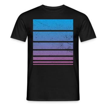 Retro Muster Vintage Dekoration - Männer T-Shirt - Schwarz - Vorne - AI Model Male 178 light (178cm)