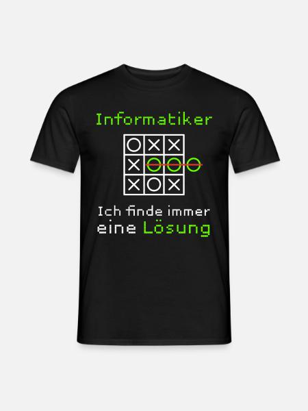 Informatiker Informatik Student Lustiger Spruch - Männer T-Shirt - Schwarz