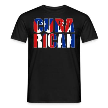 CubaRican Cuba Puerto Rico Cuban Puerto Rican - Männer T-Shirt - Schwarz - Vorne - AI Model Male 178 light (178cm)
