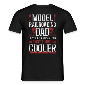 Steam Train Driver Trainspotting - Männer T-Shirt - Schwarz - Vorne - AI Model Male 178 light (178cm)