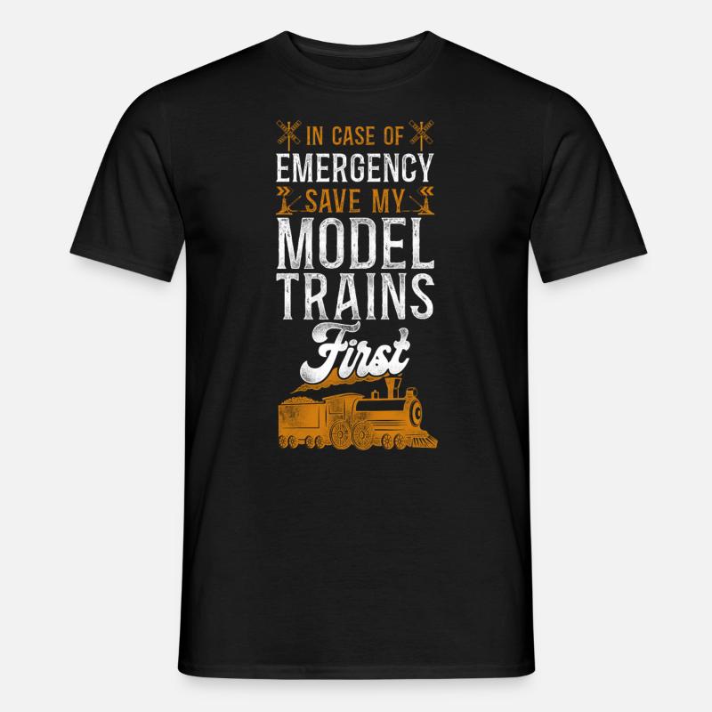 Steam Train Driver Trainspotting - Männer T-Shirt - Schwarz