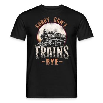Steam Train Driver Trainspotting - Männer T-Shirt - Schwarz - Vorne - AI Model Male 178 light (178cm)
