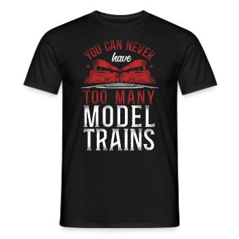 Steam Train Driver Trainspotting - Männer T-Shirt - Schwarz - Vorne - AI Model Male 178 light (178cm)