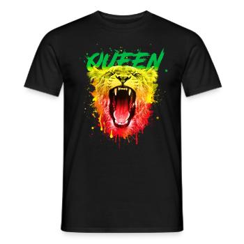 Lion Lion Queen Queen Confident Gift - Men's T-Shirt - black - Front - AI Model Male 178 light (178cm)
