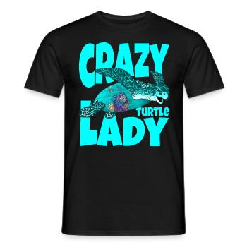 Turtle Mama Biologiste marin Tortues - T-shirt homme - noir - Devant - AI Model Male 178 light (178cm)