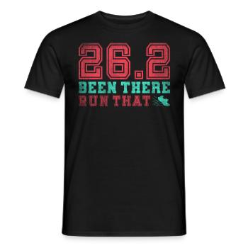 26.2 Been There Run That - Coureur de marathon complet - T-shirt homme - noir - Devant - AI Model Male 178 light (178cm)