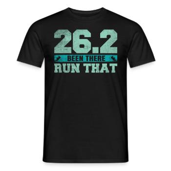 26.2 Been There Run That - Coureur de marathon complet - T-shirt homme - noir - Devant - AI Model Male 178 light (178cm)