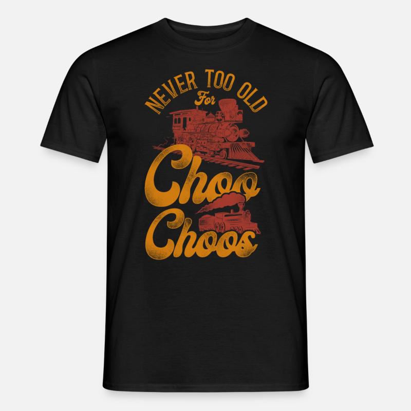 Steam Train Driver Trainspotting - Männer T-Shirt - Schwarz