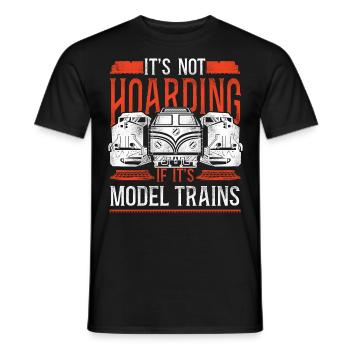 Freight Diesel Train Driver - Men's T-Shirt - black - Front - AI Model Male 178 light (178cm)