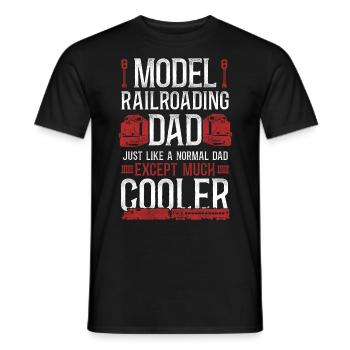 Freight Diesel Train Driver - Men's T-Shirt - black - Front - AI Model Male 178 light (178cm)