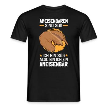 Ameisenbären sind süß Ameisenfresser - Männer T-Shirt - Schwarz - Vorne - AI Model Male 178 light (178cm)