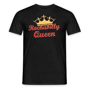 rockybilly reine - T-shirt homme - noir - Devant - AI Model Male 178 light (178cm)