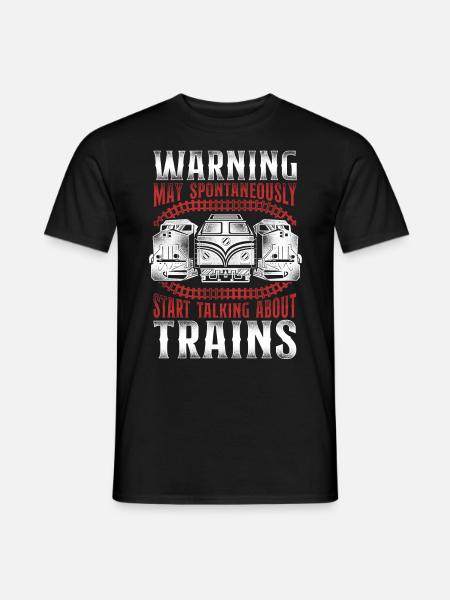 Freight Diesel Train Driver - Men's T-Shirt - black