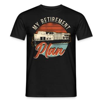 Freight Diesel Train Driver - Men's T-Shirt - black - Front - AI Model Male 178 light (178cm)