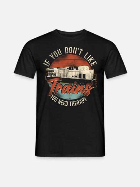 Freight Diesel Train Driver - Men's T-Shirt - black