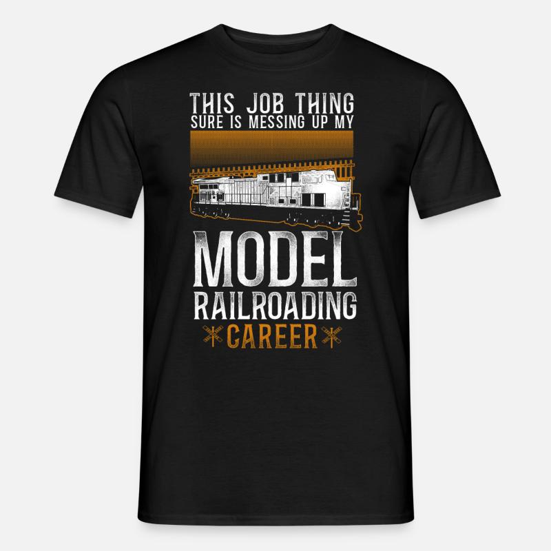Freight Diesel Train Driver - Men’s T-shirt - black