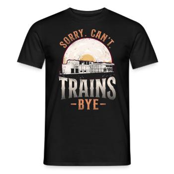 Freight Diesel Train Driver - Men's T-Shirt - black - Front - AI Model Male 178 light (178cm)