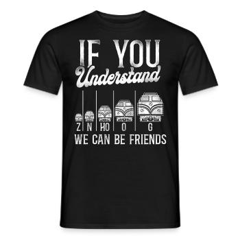 Conducteur de train diesel de marchandises - T-shirt homme - noir - Devant - AI Model Male 178 light (178cm)