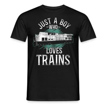 Conducteur de train diesel de marchandises - T-shirt homme - noir - Devant - AI Model Male 178 light (178cm)