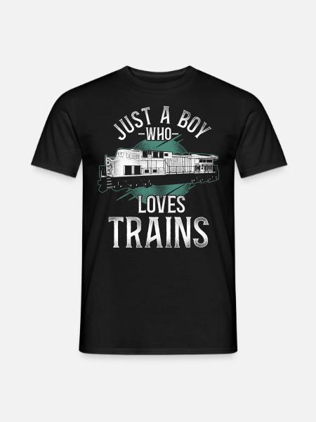 Freight Diesel Train Driver - Men's T-Shirt - black