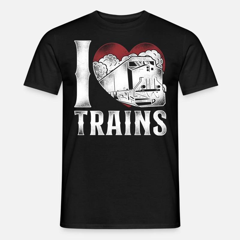 Freight Diesel Train Driver - Men's T-Shirt - black
