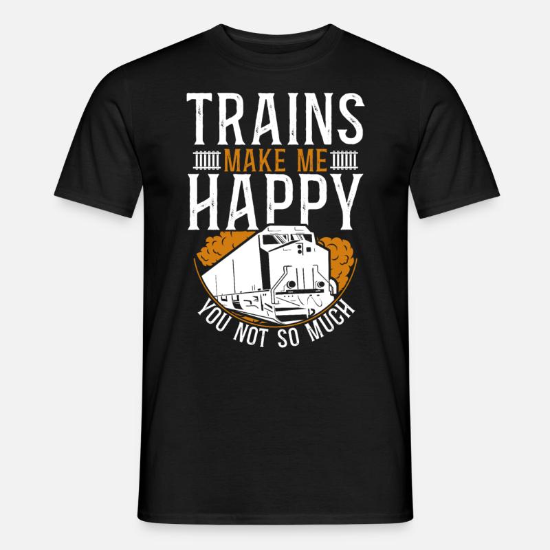 Freight Diesel Train Driver - Men’s T-shirt - black